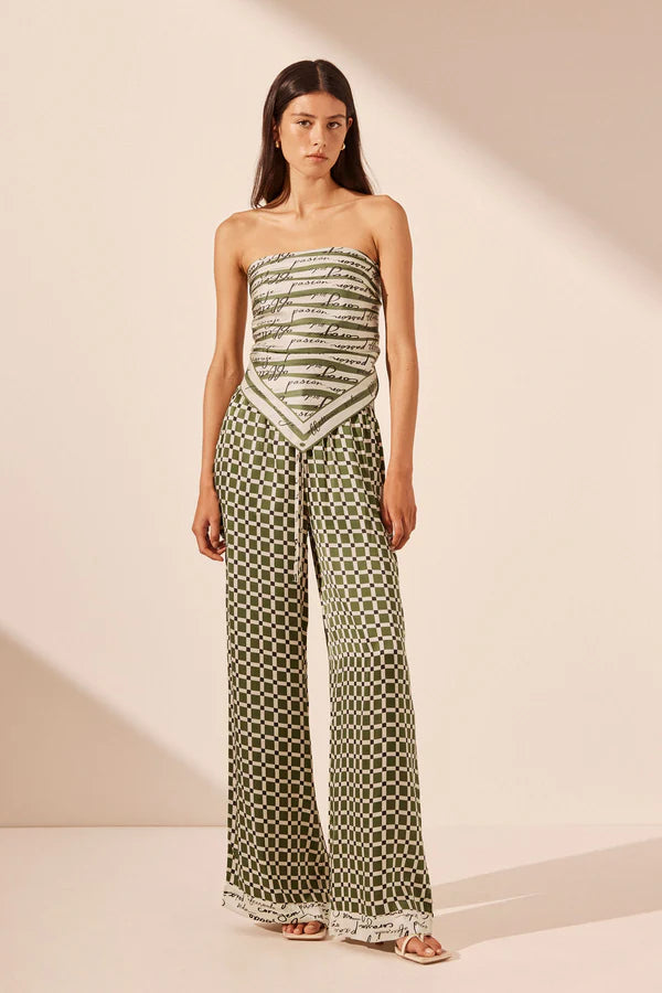 KAHLO SILK CONTRAST RELAXED PANT